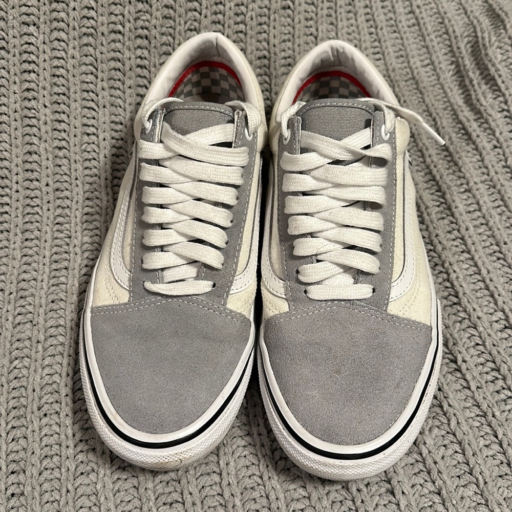 VANS men’s white grey size 11